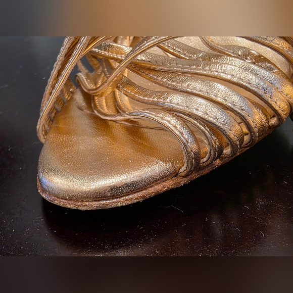 SALE Christian Louboutin Rose Gold Heels - Picture 15 of 16